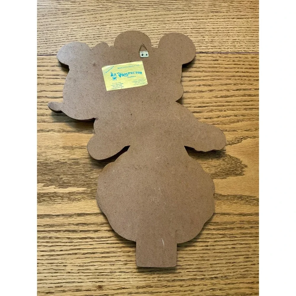 Disney Mickey Minnie Mouse Scooter Intarsia Wood Wall Art Handcrafted 15.5x11